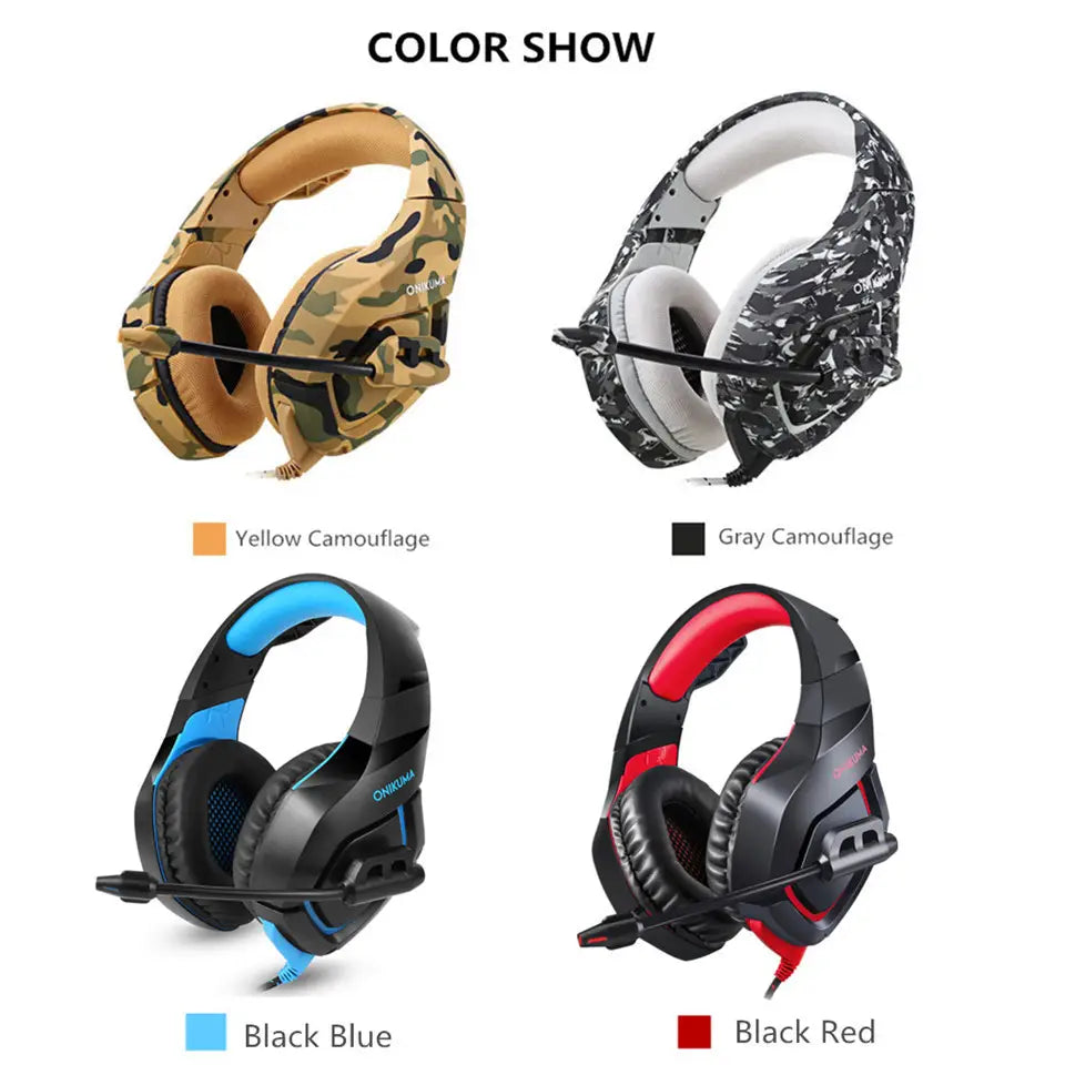 Casque Micro Gaming Camouflage PC