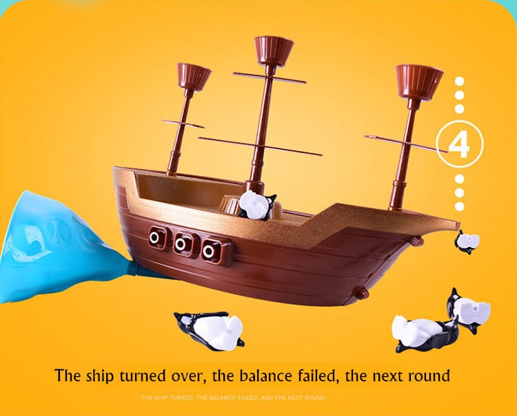 Jeu d’équilibre Bateau Pirate pingouins