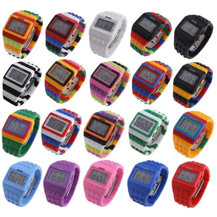 Montre Digitale LED Lego Chic Unisexe