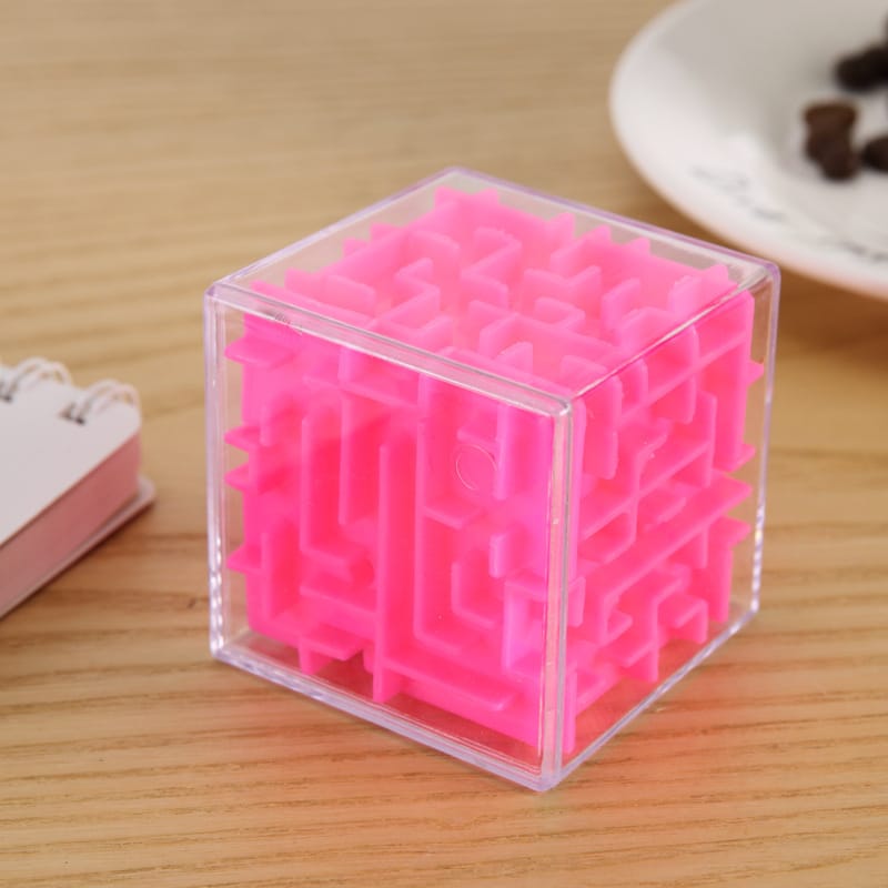 Cube magique bleu, labyrinthe 3D - Un petit génie
