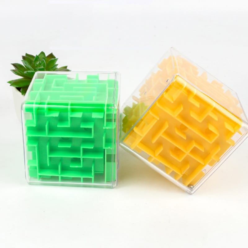 Cube Magique Labyrinthe 3D Puzzle Transparent Six Faces - Enjouet