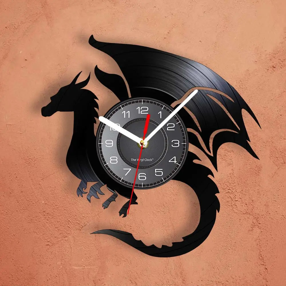 Horloge murale Dragon volant LED