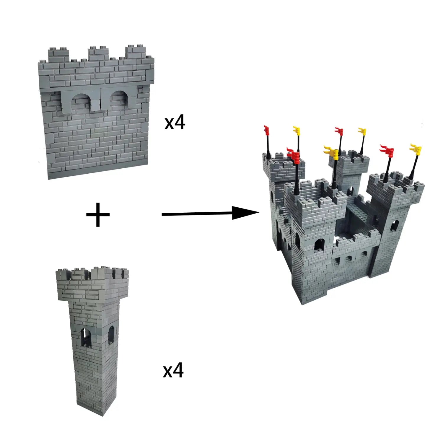 Jeu de construction chevalier médiéval