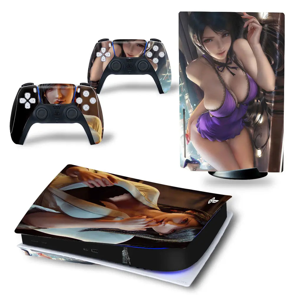 Autocollant Console PS5 Girl Game