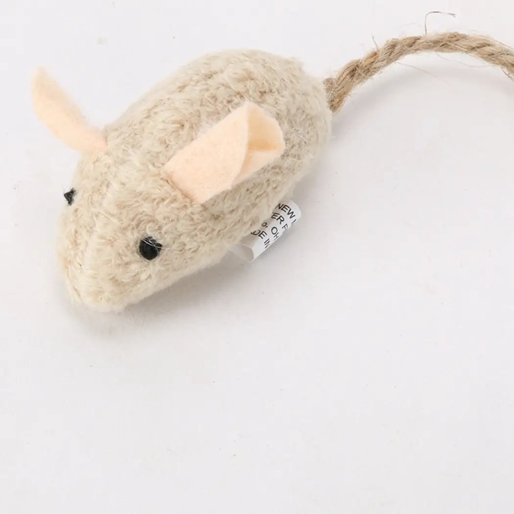 Jouet simulation souris en peluche pour chat