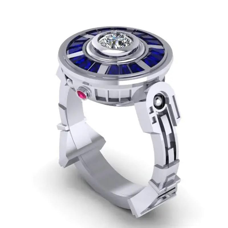 Bague Acier Star Wars R2D2