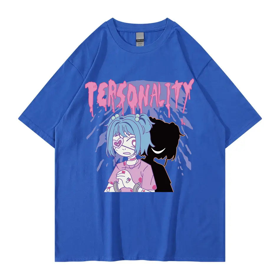 T-shirt 100% Coton Anime Personality