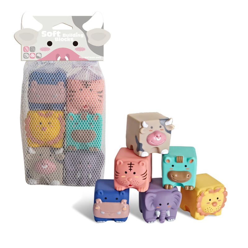 Cubes Puzzles en Silicone pour bébé