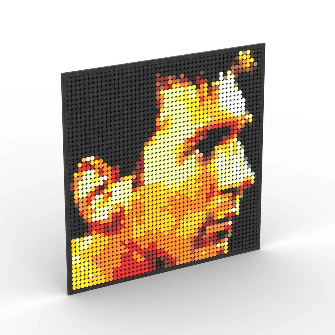 Jeu de construction Tableau Pixel Art Footballeur