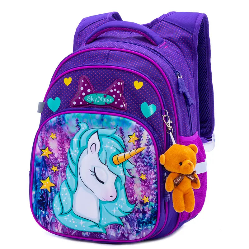 Sac Orthopédique Cartable Enfant Licorne