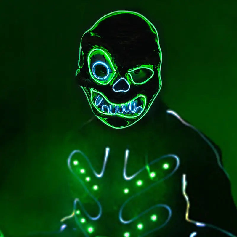 Masque Halloween LED Néon