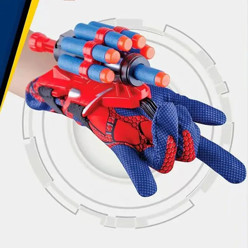 Gants Lanceur Spiderman en plastique pour enfants