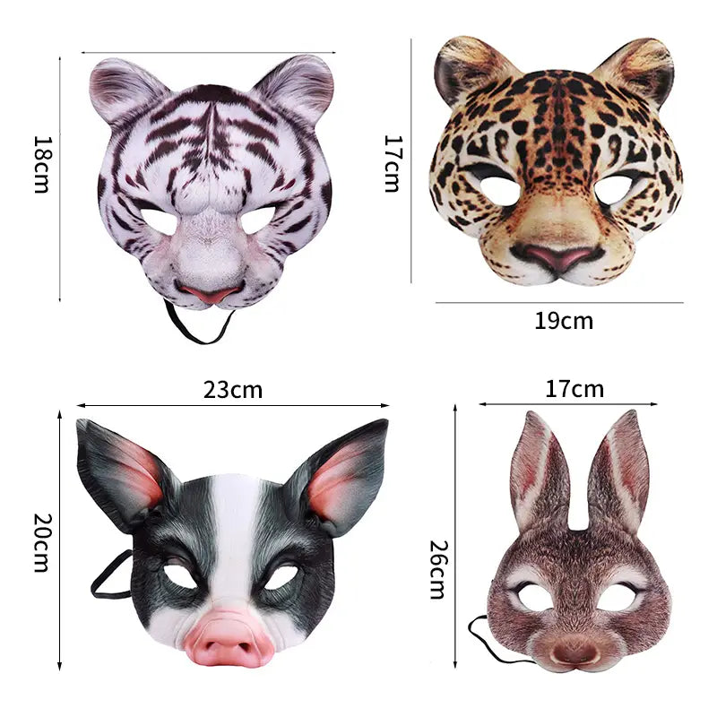 Masque 3D Animaux Pour Fêtes