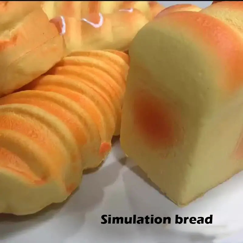 Jouets anti-Stress Simulation de pain Viennoiserie