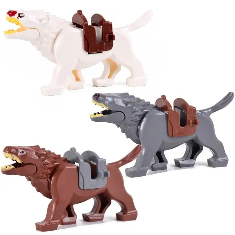 Figurine Compatible Lego Cheval de combat - Enjouet