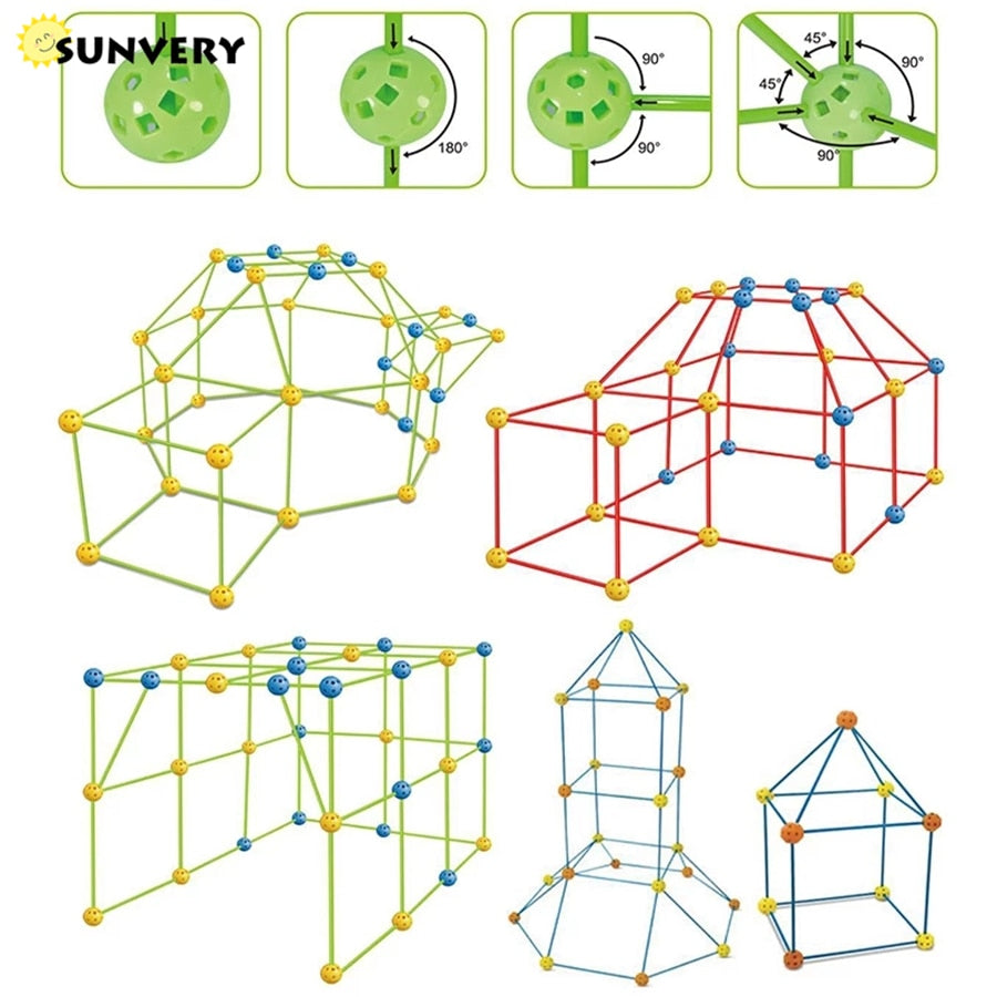 Kit Construction Cabane pour enfants - Enjouet