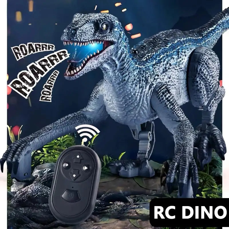 Robot dinosaure télécommandé avec lumière - Enjouet