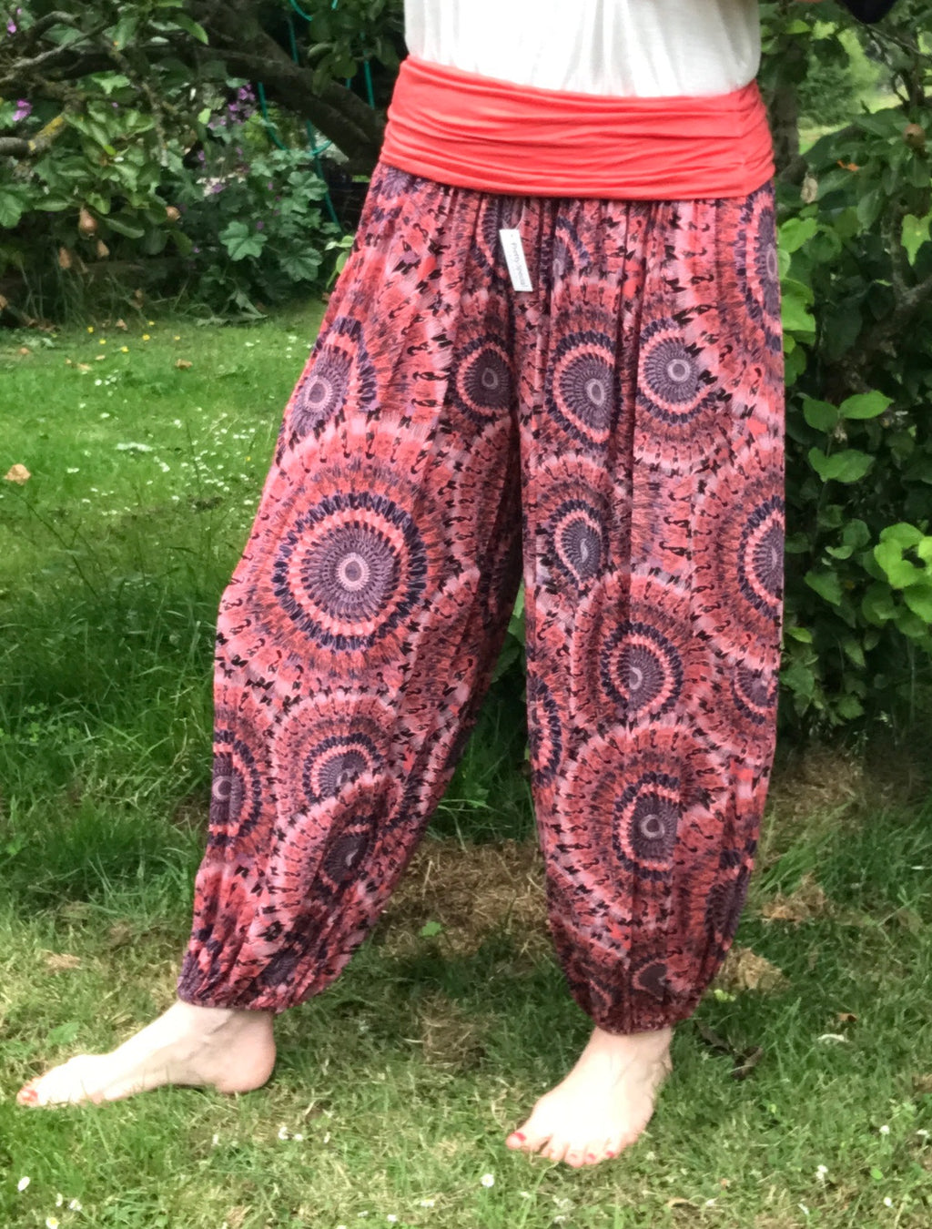Harem Trousers Ali Baba Trousers Yoga Pants Pilates Pants- Paisley