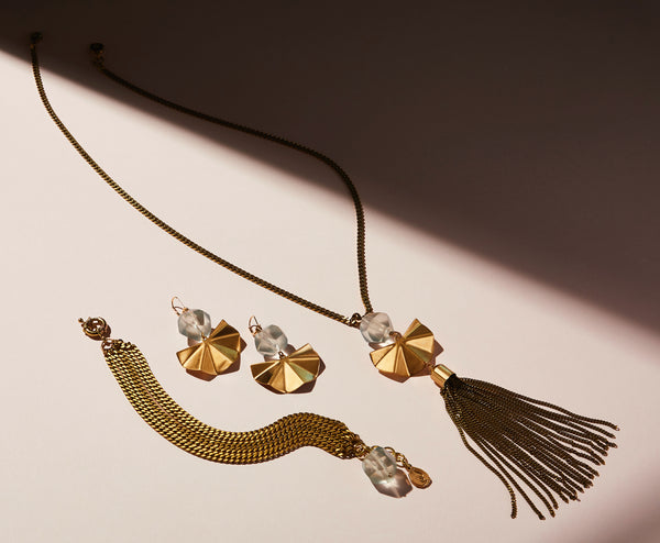 STILL LIFE | MoonRox FW20 - Concertina Earrings and Necklace with Palacio Bracelet