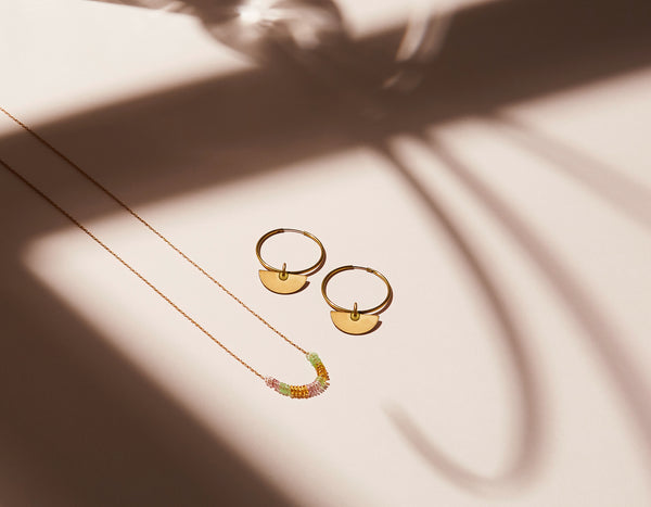 STILL LIFE | MoonRox FW20 - Inner Circle Necklace and Hoop Earrings