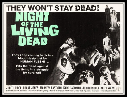 night of the living dead movie poster