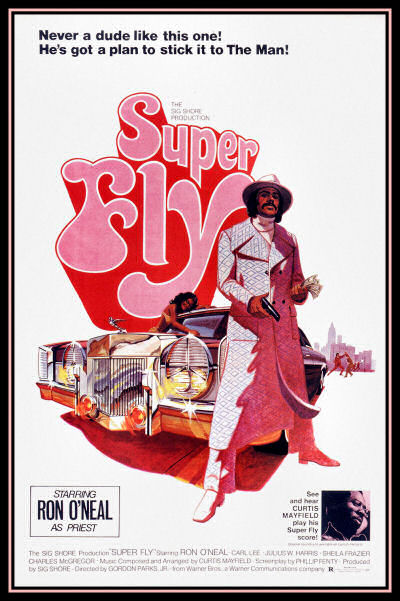 Super Fly Movie Poster Ron O Neal Fridge Magnet 6x8 Large Fridge Magnet World