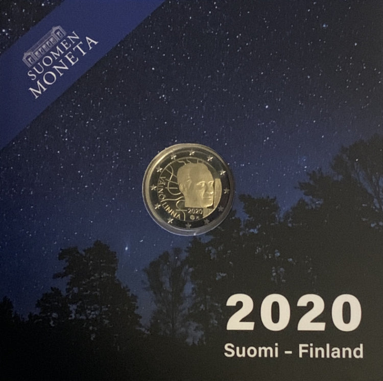 2€ 2020 Suomi Väinö Linna Proof – 