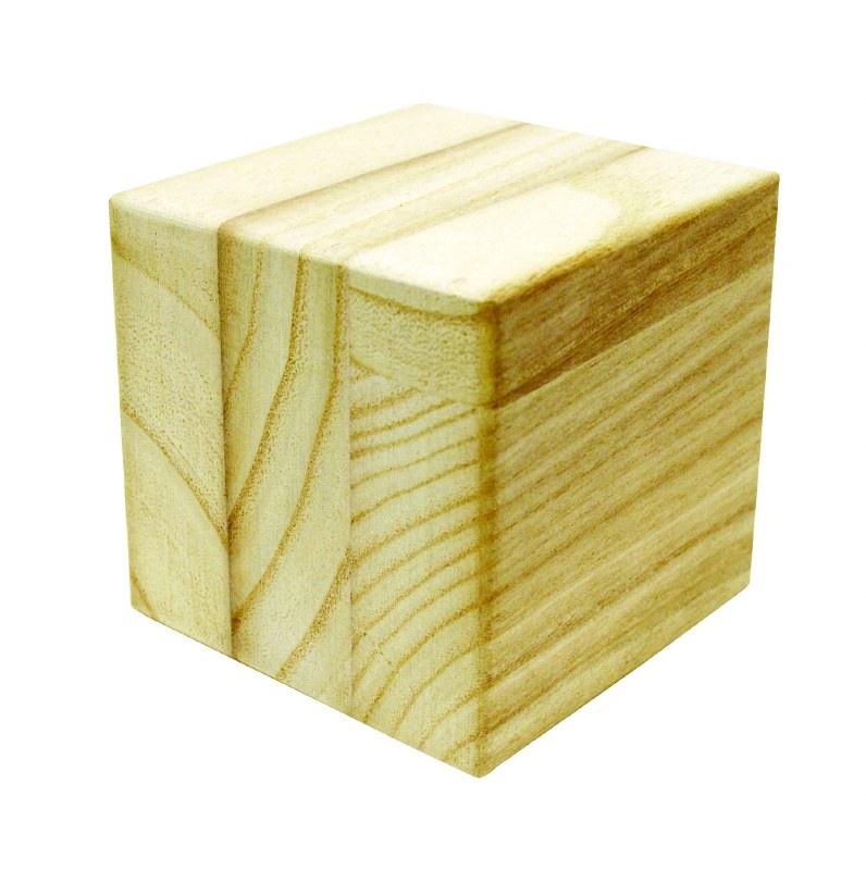 Unfinished Wood Block 3.5"