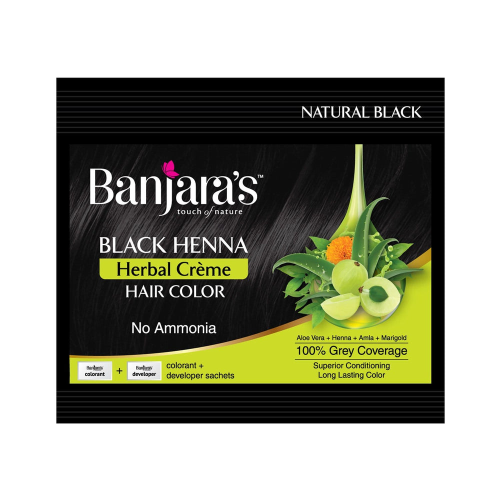 Phillauri Herbal Black Mehendi Powder for Black Hair Colour Naturally for  Women and Men 20gm X 5 No of PACK 1