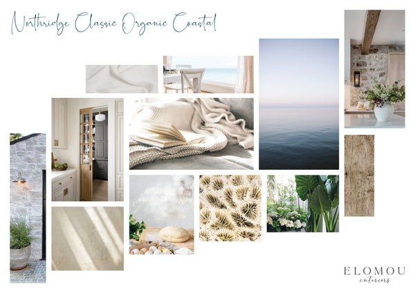 Elomou Interiors Mood Board - Classic Organic Coastal