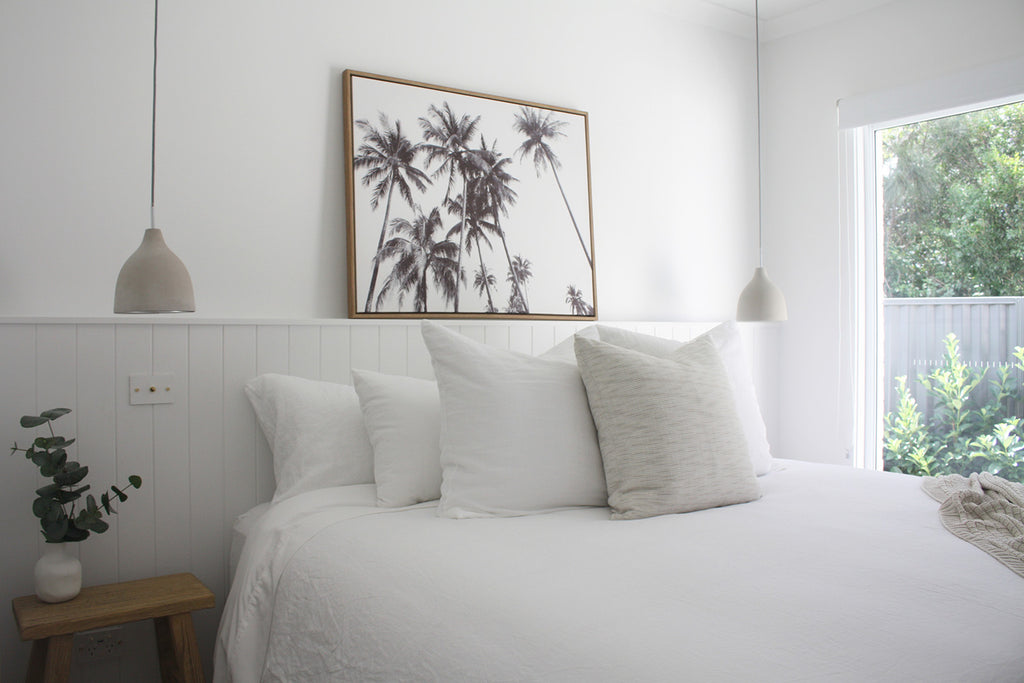 Elomou Interiors bedroom refresh project - Australian coastal vibe