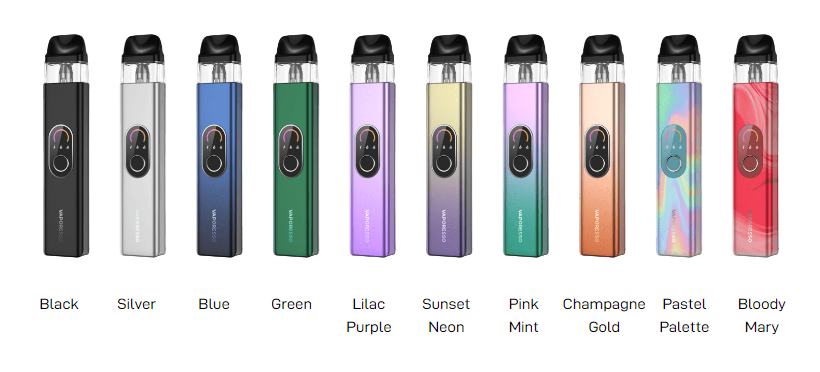 Xros 4 Vape Kit Colour Options