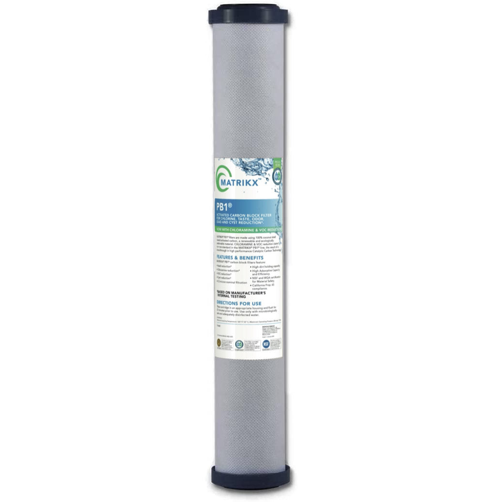 Kx Technologies - 06-250-20-matrikx - 20" X 2.5" Matrikx Pb1 - 0.5 Micron - Chlorine/chloramine, Voc, Cyst, Lead Filter