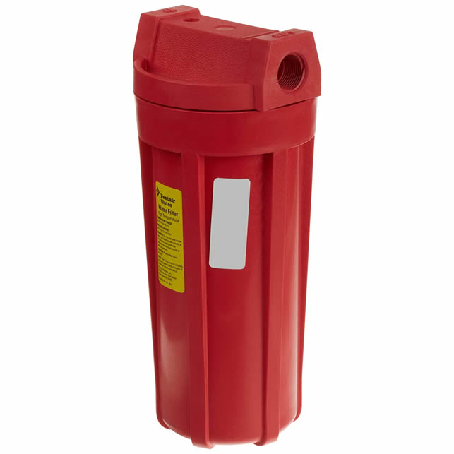 Pentek - Standard 10" High Temperature Nylon Filter Housing - Red/red - 3/4" Npt - No Pressure Release