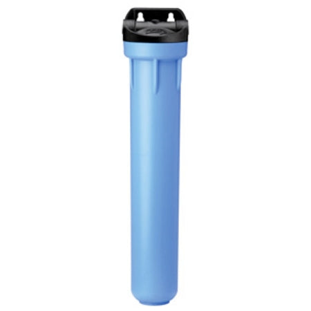 Pentek - Standard 20" 3g Filter Housing With 3/4" Npt - Black Cap / Blue Sump - Integrated Bracket