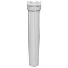 Pentek - Slim Line 20" Housing - White Cap / White Sump - 1/4" NPT - No Pressure Release