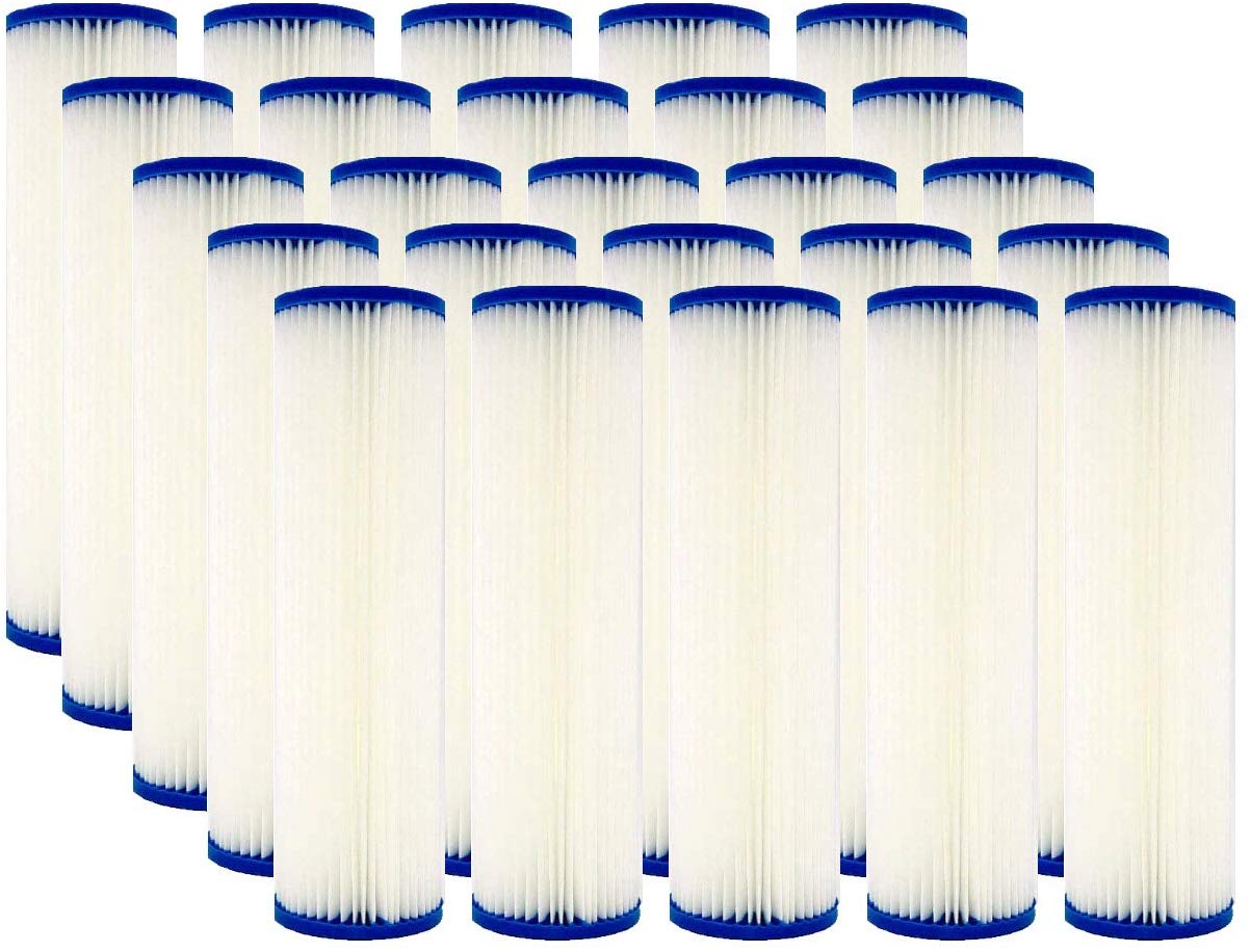 5 Micron 10" X 2.5" Pleated Sediment Water Filter Cartridge / Universal Replacement For Any 10 Inch Ro Unit / Compatible With R50, 801-50, Wfpfc3002, Wb-50w, Spc-25-1050, Whkf-whpl By Ipw Industries Inc.