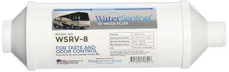 Water Sentinel (WSRV-8) Inline RV Water Filter with Hose Bib Connection