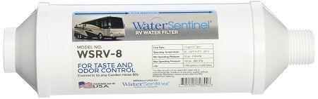 Water Sentinel (wsrv-8) Inline Rv Water Filter With Hose Bib Connection