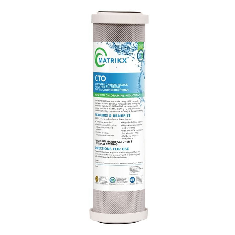 KX Technologies - 32-250-10-MATRIKX - 10" x 2.5" MatriKX CTO - 5 Micron - Chlorine/Chloramine Taste and Odor Filter