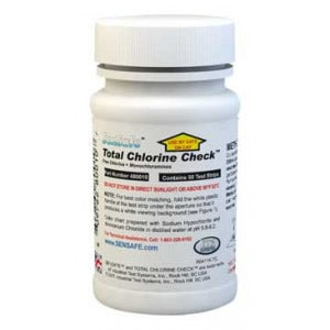 Sensafe (480010) Total Chlorine; Bottle Of 50 Test Strips