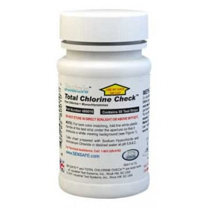 Sensafe (480010) Total Chlorine; Bottle of 50 Test Strips