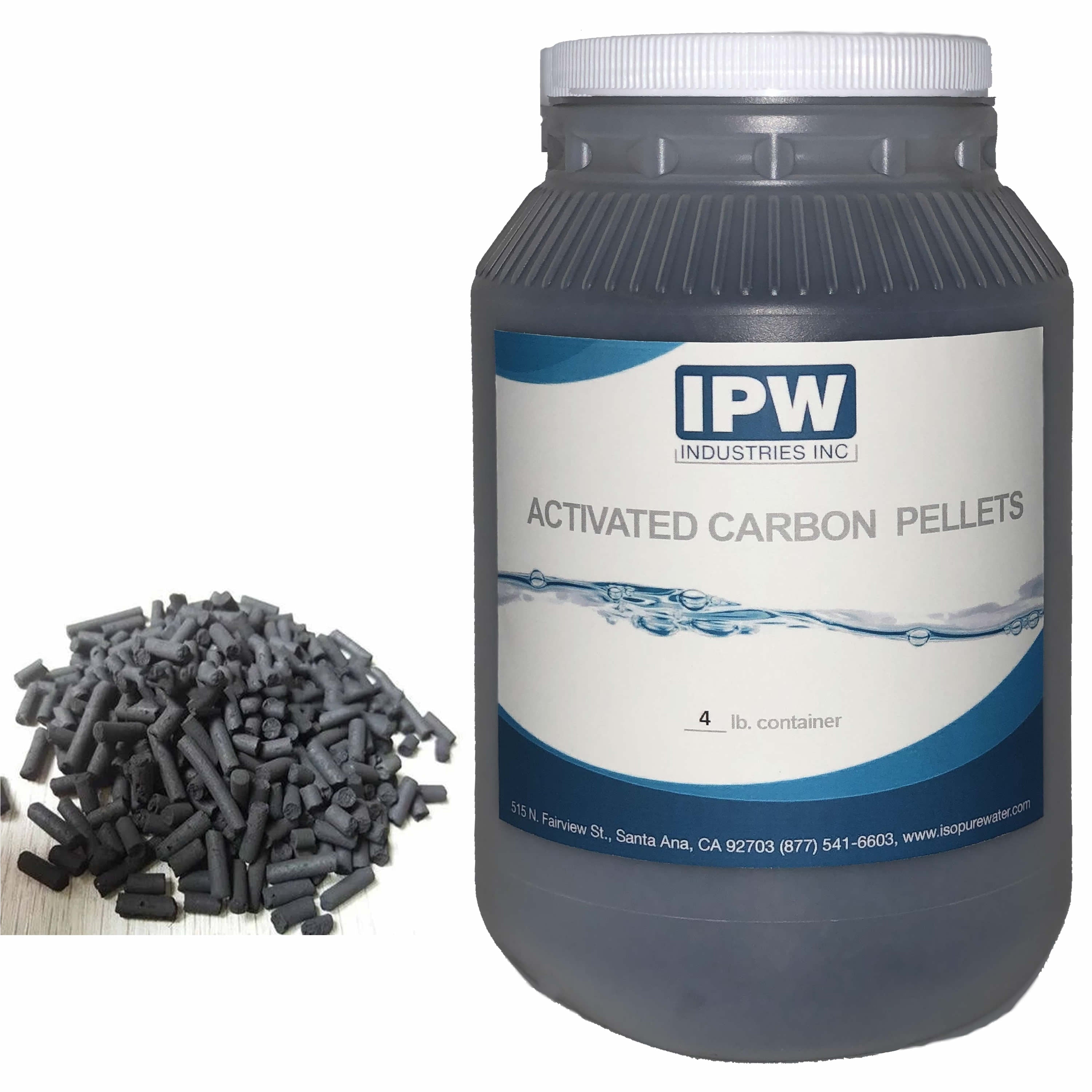 Ipw Industries Inc (3mm60ctc) 4 Lbs Bulk Activated Carbon Charcoal Pellets For Aquarium Fish Tank Koi Reef Filter