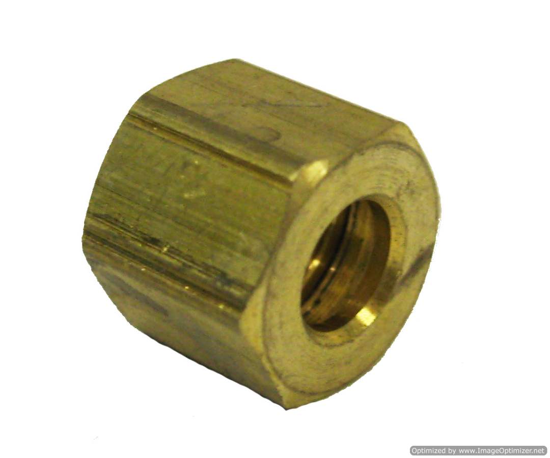 Max Adaptor (61-4) Brass Compression Nut 1-4"