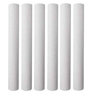 5 Micron Home Sediment Water Filter Cartridges - Replacement Cartridges - 20" Height X 2.5" Width (6 Pack) By Ipw Industries Inc.