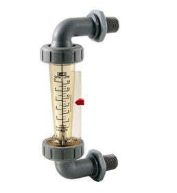 Blue And White (F-44376LHE-8) 0.2 - 2 GPM Flow Meter; 1-2" MPT; PM