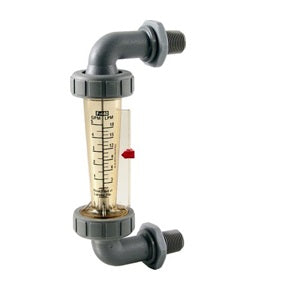 Blue And White (F-44376LHEC-8) 0.2 - 2 GPM Flow Meter; 1-2" ID Barb; PM