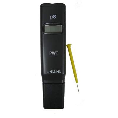 Hanna (hi98308) Pure H2o "pwt" Conductivity Meter 0.1-99.9 µs-cm