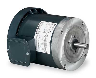 Marathon Electric (k256) Ge Nema 56c Frame Bolt-on Motor,tefc 1 Hp; 3-phase; 208-230-460v