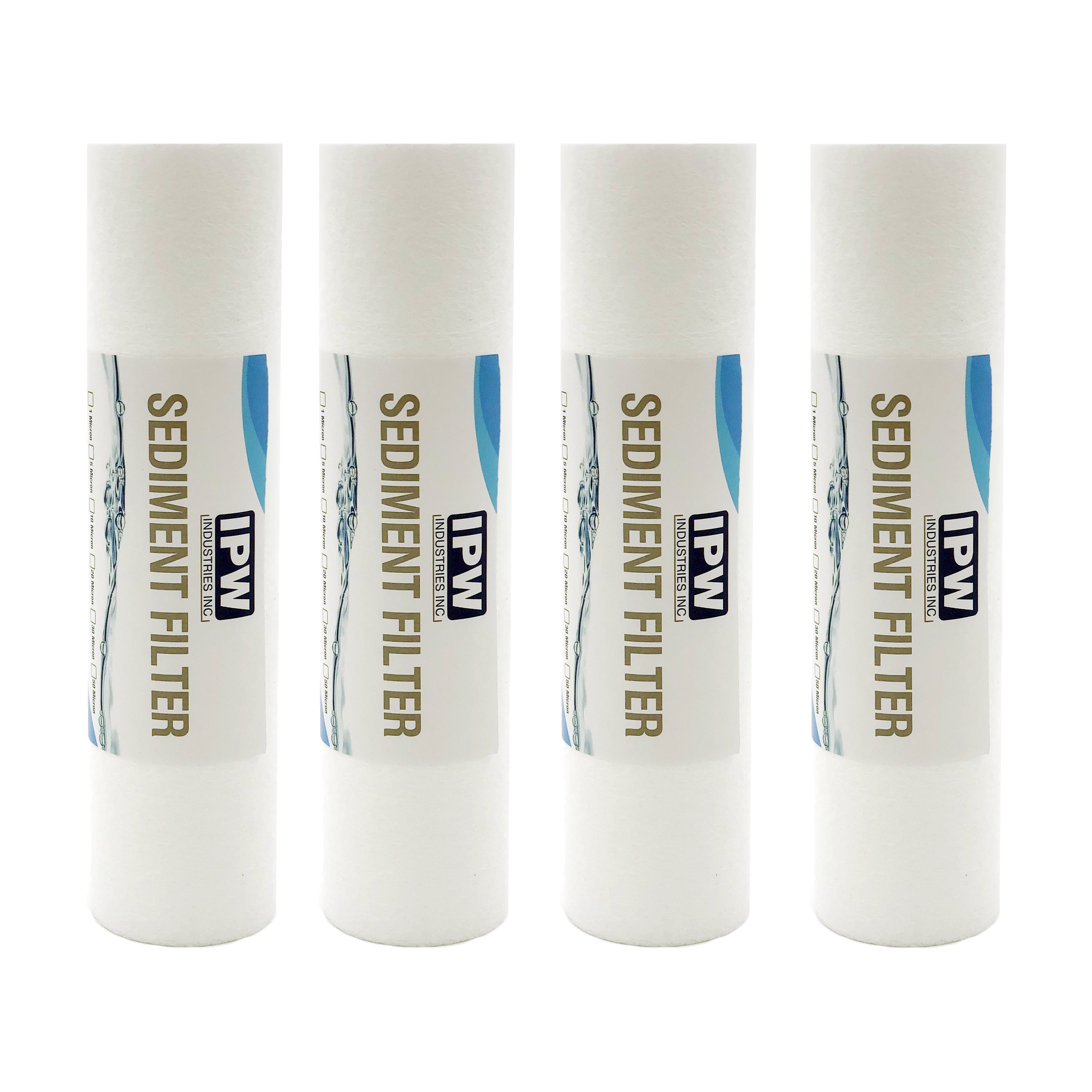 Pack Of 4 Sediment Filters 1 Micron Compatible To 9534-40 Ec110 Cartridges By Ipw Industries Inc.